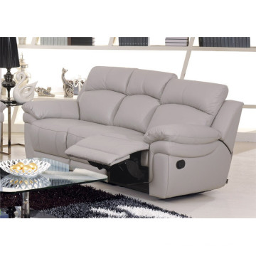 Genuine Leather Chaise Leather Sofa Electric Recliner Sofa (848)